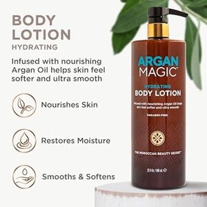 Argan Magic Hydrating Body Lotion with Argan Oil & Shea Butter for Dry Skin